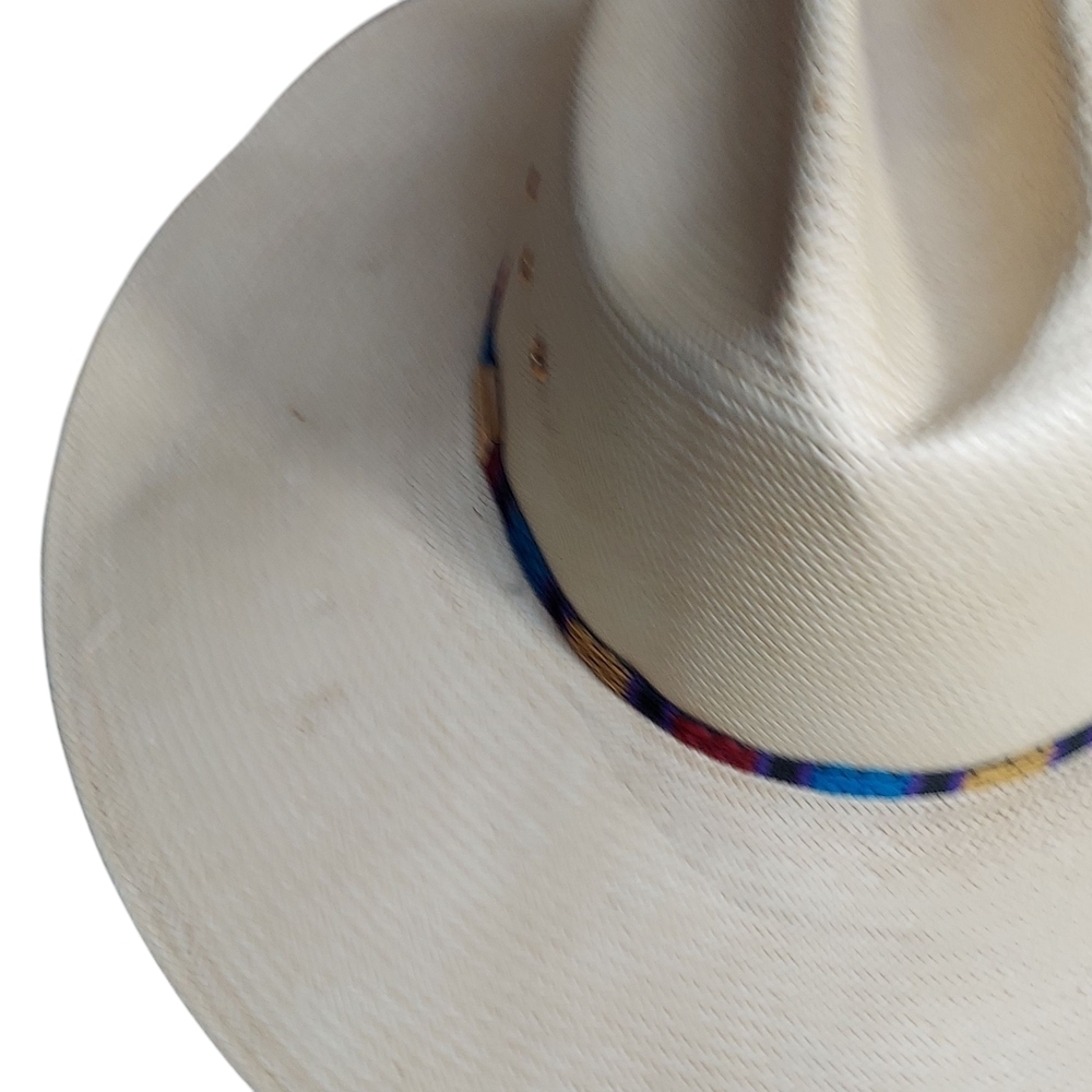 Stetson Natural Cream Gunslinger Style 10X Straw Western Hat Unisex - Picture 3 of 16
